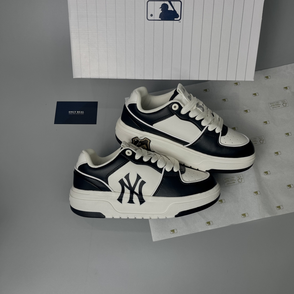 Giầy thể thao sneaker NY liner đen,NY chunky liner ,Giày MLB Chunky Liner Piano Black New York Yankees FULL BOX