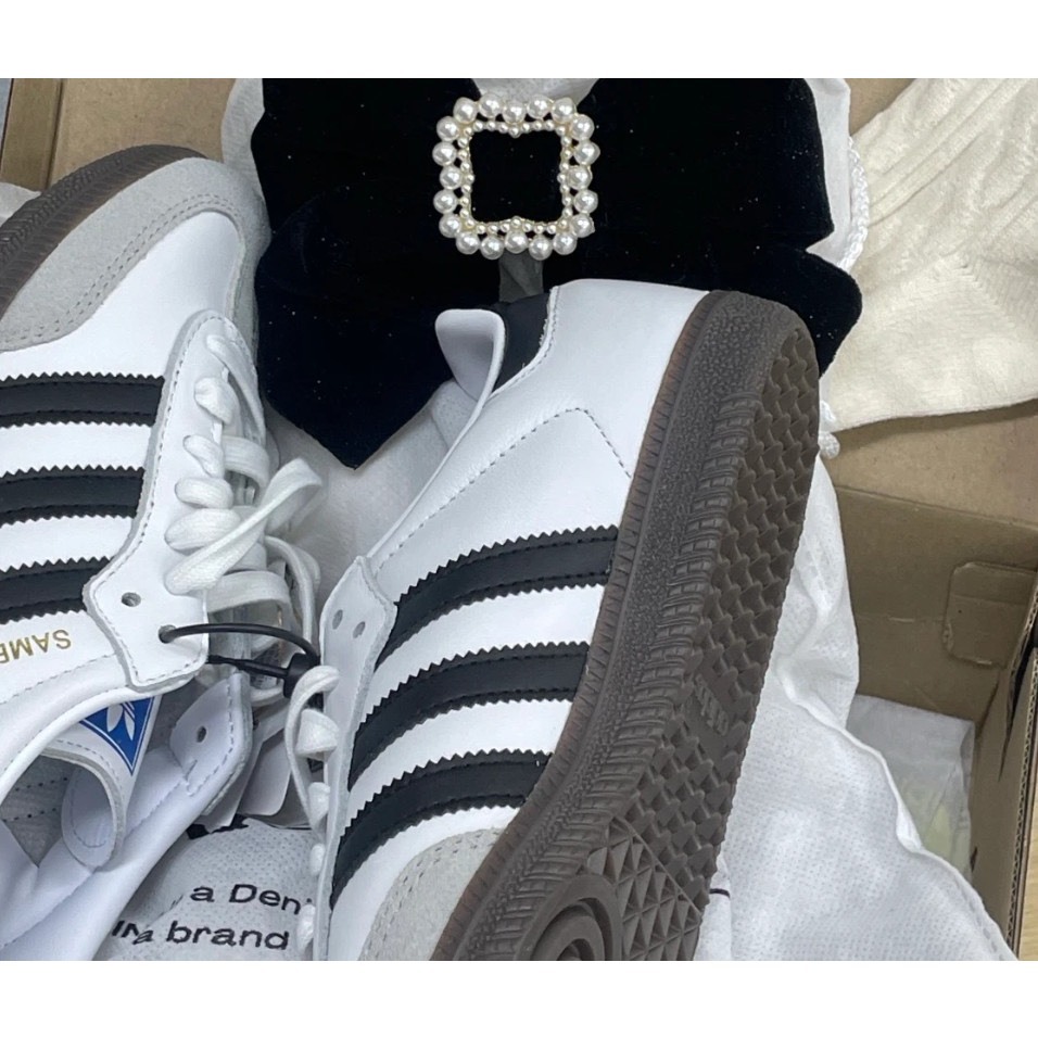 [AIO sneaker]  Giày_Adidas Samba Trắng,Giày Samba ADS Nam Nữ Trắng Sọc Đen Cá Tính Mẫu Basic Đi Êm Chân Full Box Bill