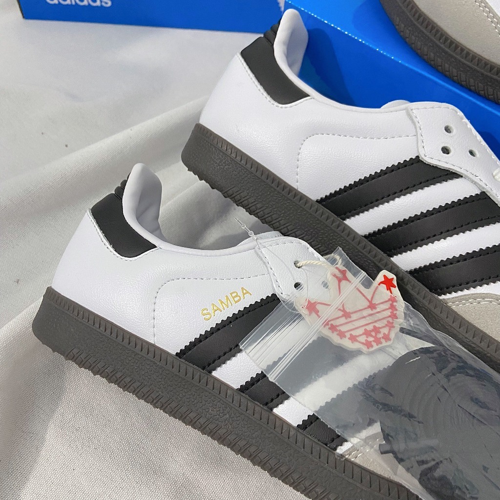 [AIO sneaker]  Giày_Adidas Samba Trắng,Giày Samba ADS Nam Nữ Trắng Sọc Đen Cá Tính Mẫu Basic Đi Êm Chân Full Box Bill