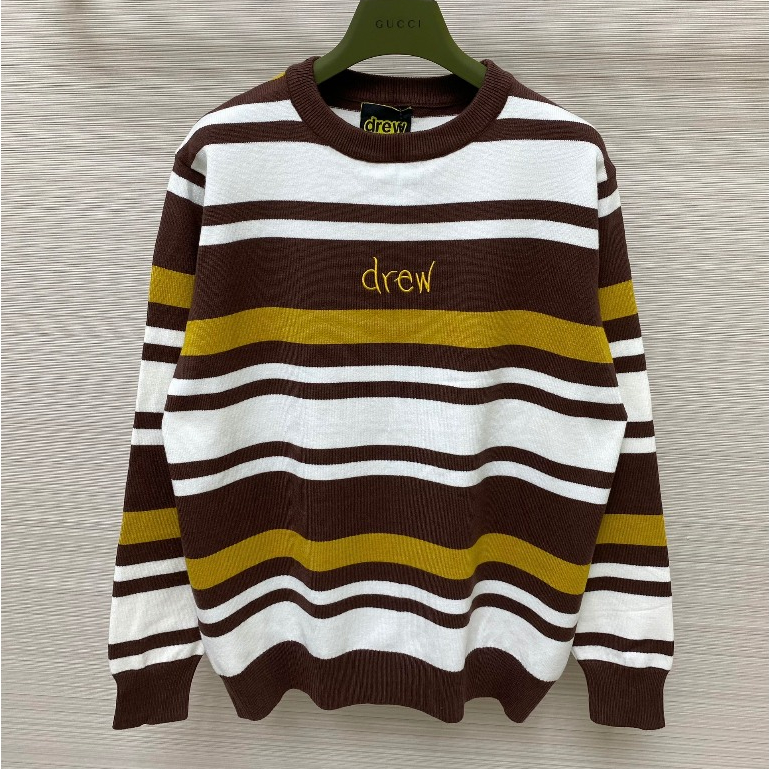 Áo Len DREW Dài Tay Nam Họa Tiết Sọc ngang Cực Đẹp, Chất Len Cao Cấp Cực Dày Dặn, Phong Cách Sang Trọng, Thời Thượng