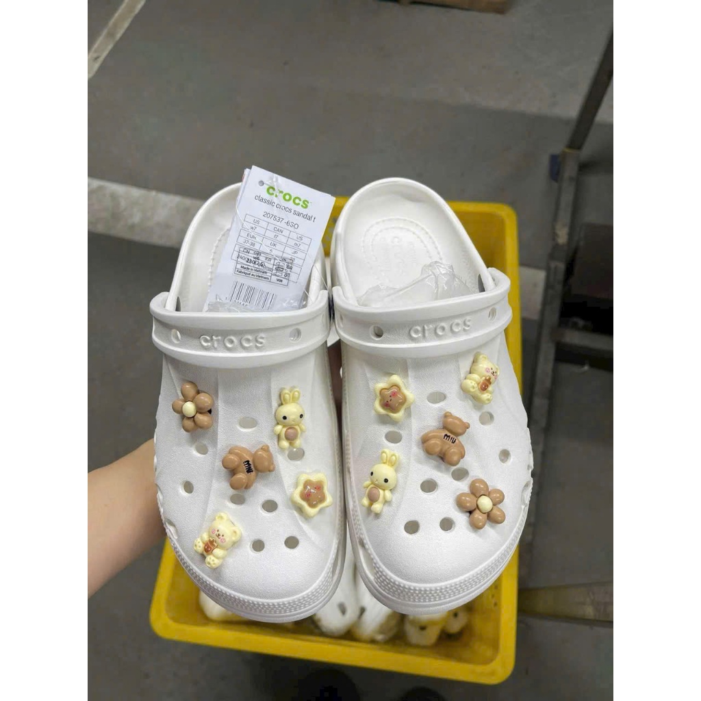 Dép sục Baya Platform đế cao 4,7 cm tặng kèm 12 stickers 3D full tag độ hoàn thiện cao