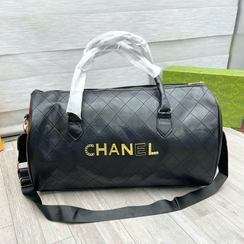 TÚI DU LỊCH , TÚI TRỐNG CHANEL,Túi xách da du lịch đeo chéo nam nữ cao cấp túi trống size lớn thời trang thể thao