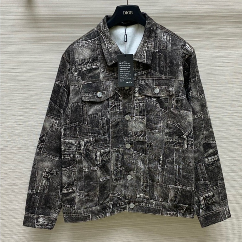Áo Khoác Bò 2 vá hàng đẹp cho boy cháy phố, mẫu hottrend phong cách hàn quốc phối họa tiết cực đẹp new