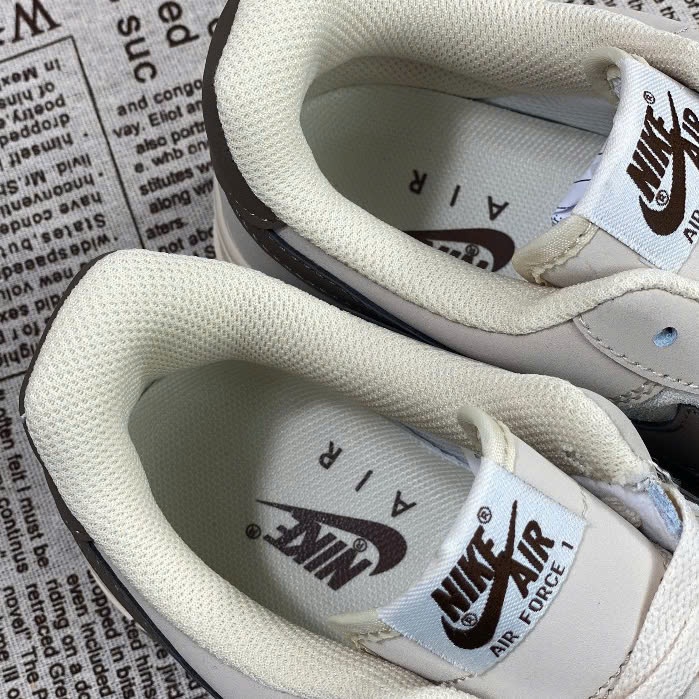 Giày LV x AF1 07  Low Dark Grey, AF LV Xám Kem