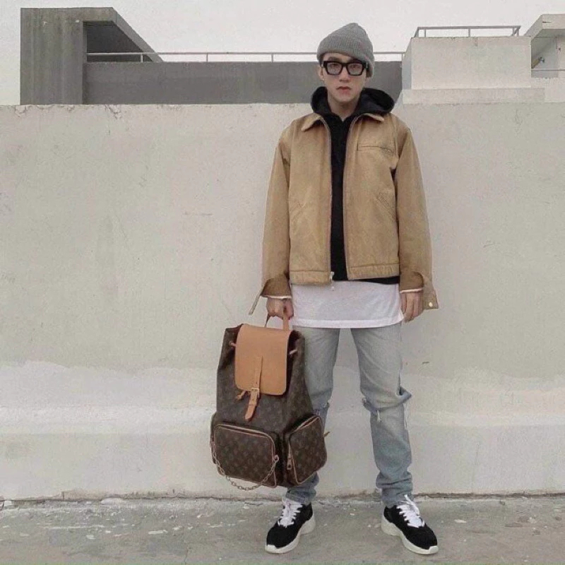 ⚡️[Hight Quality] !! Balo LV Luon Vuituoi AN THUYÊN  Trio Backpack Họa Tiết Monogram Sang Trọng Balo Sơn Tùng M-TP