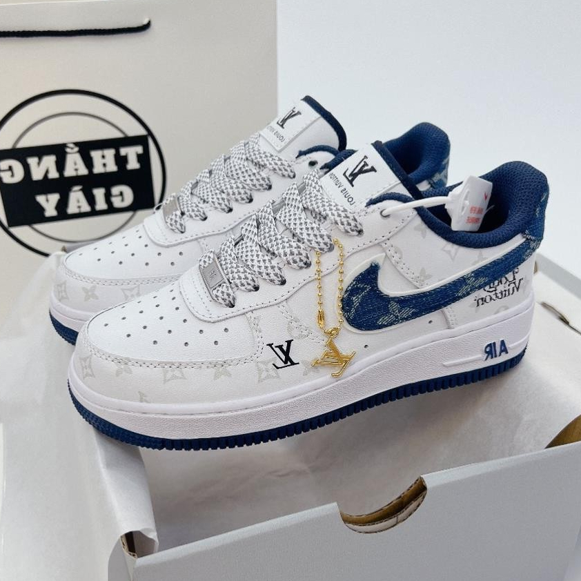 Giày Thể Thao Nam Nữ Thắng Giày AF1 LV Navy