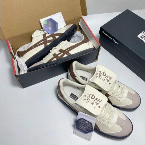 Giày Onitsuka Tiger Tokuten Stay With Me Custom White Brown