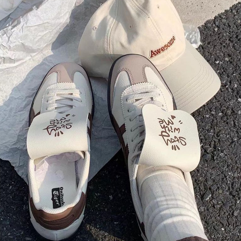 Giày Onitsuka Tiger Tokuten Stay With Me Custom White Brown