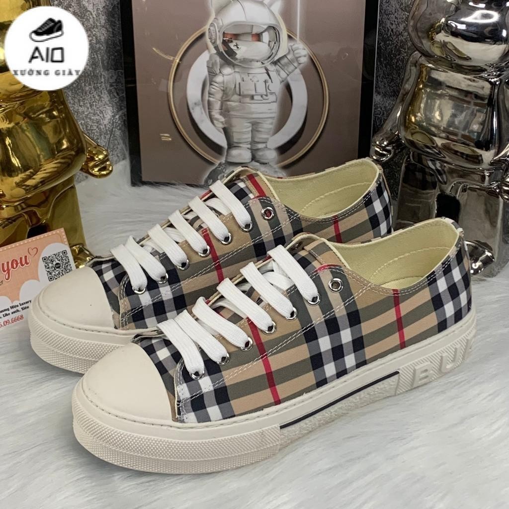 Giày BBR siêu phẩm Full Box - Giày BBR nam full Box Cao Cấp,Giày Sport sneaker giới tính BBR, Giày BBR vải sọc kẻ be