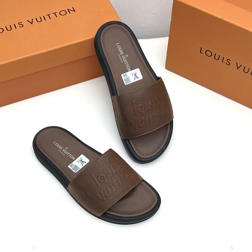 Dép Nam Nữ Quai Ngang LV, mẫu mới in VL họa tiết đẹp.Đù size tu 37-43
