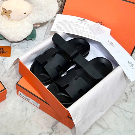 Dép HM Chypre Sandal Full NAVY ĐẾ ĐEN 2025