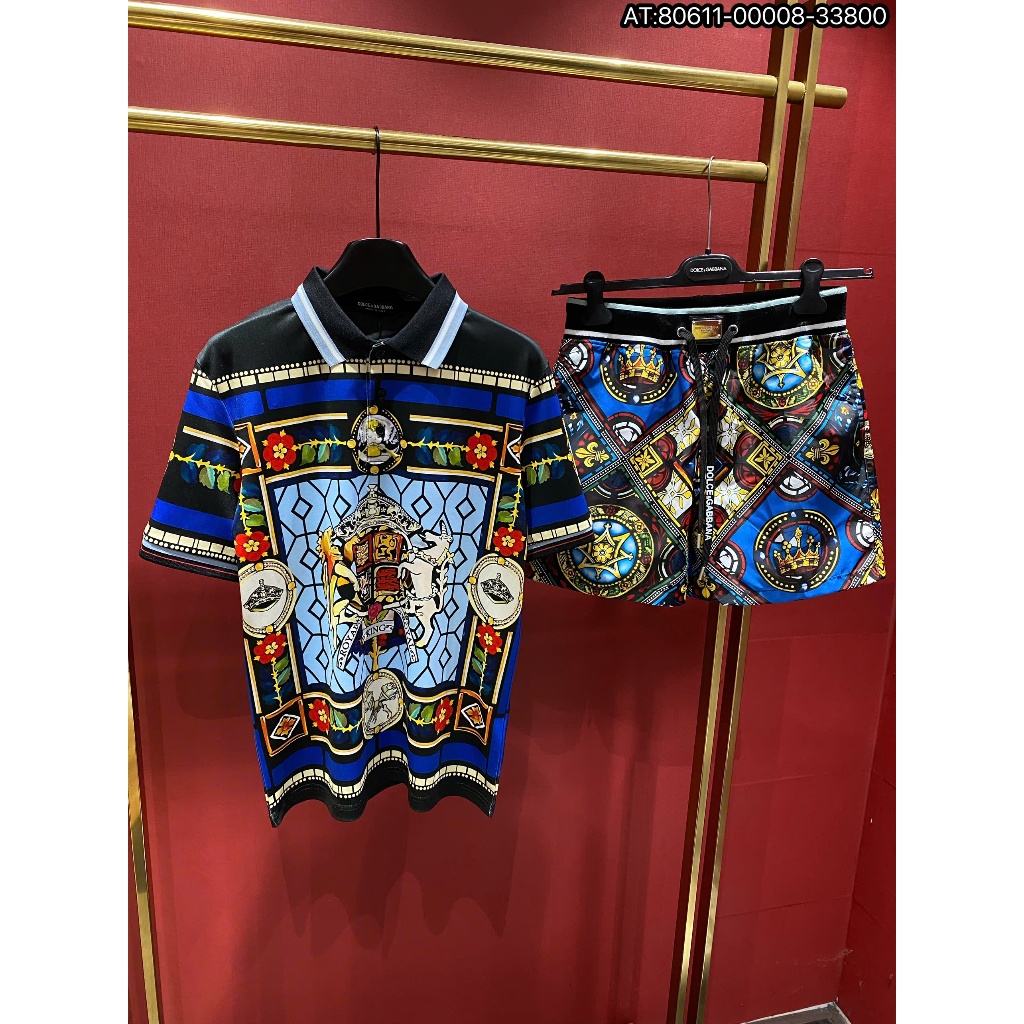 Bộ Áo phông nam nữ boy phố ĐG chất cotton mềm min tag logo ngực kim loại chống han