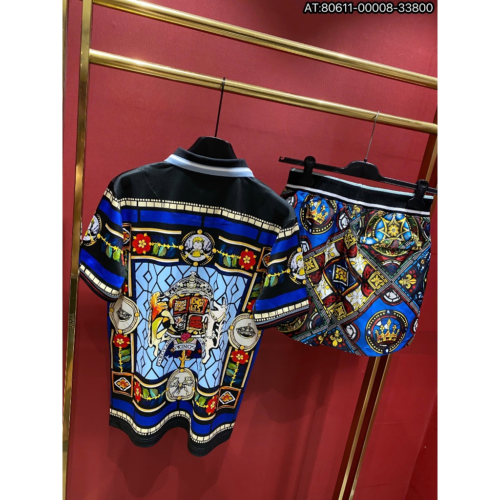 Bộ Áo phông nam nữ boy phố ĐG chất cotton mềm min tag logo ngực kim loại chống han