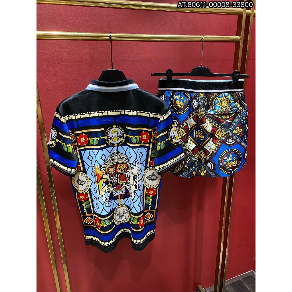 Bộ Áo phông nam nữ boy phố ĐG chất cotton mềm min tag logo ngực kim loại chống han