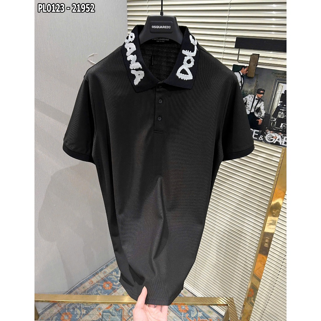 Áo POLO THÊU DG CỔ Thun Nam Nữ Logo NY 2 Mặt, Áo Thun  Local Brand Unisex Form Rộng Tay Lỡ Vải Cotton 2 Chiều