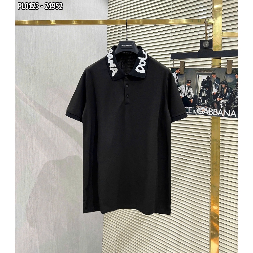 Áo POLO THÊU DG CỔ Thun Nam Nữ Logo NY 2 Mặt, Áo Thun  Local Brand Unisex Form Rộng Tay Lỡ Vải Cotton 2 Chiều