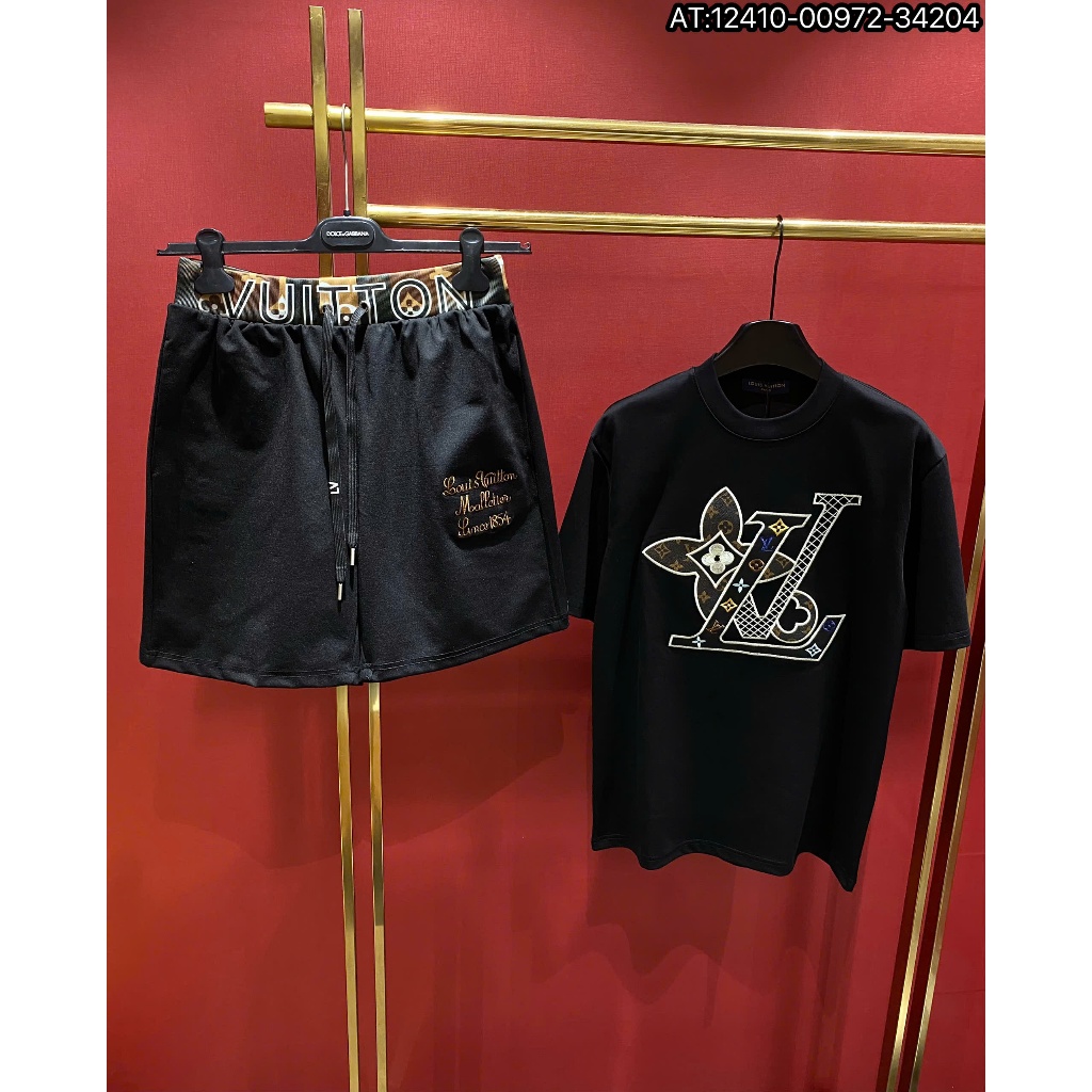 Bộ Áo Phông L vê Unisex Form Rộng Tay Lỡ, Áo Phông Nam Nữ Vải Cotton 2 Chiều Dày Dặn