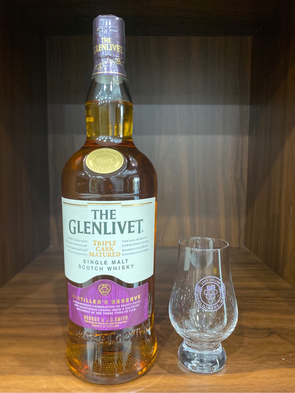 Rượu whisky Glenlivet tím 1l