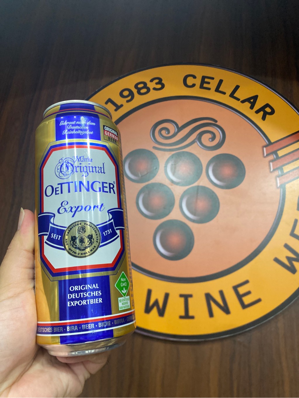 Bia lon Oettinger Export 5,4% vàng 500ml