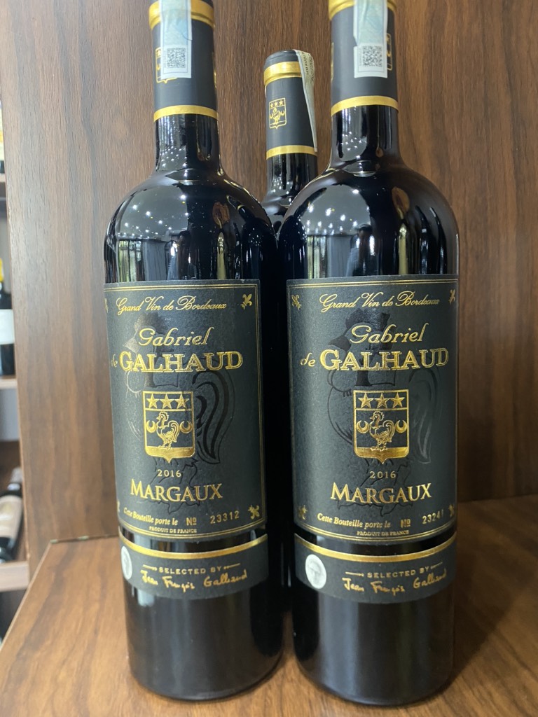 Vang Đỏ Pháp Gabriel de GALHAUD Margaux 13% (vỏ đen)