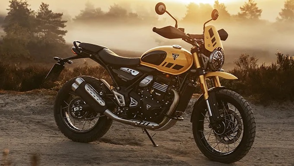 Giá rẻ nhất dòng Scrambler, Triumph vẫn trang bị cho mô tô Scrambler 400 loạt đồ chơi