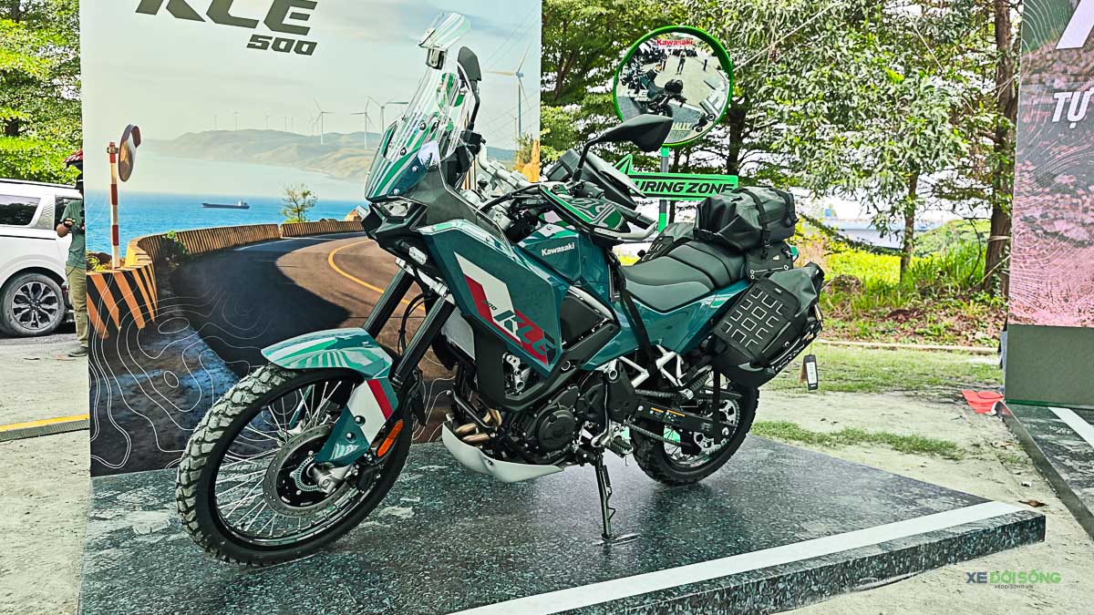 Kawasaki KLE500 2026 ra mắt Việt Nam, đậm chất Rally, giá từ 174,9 triệu đồng