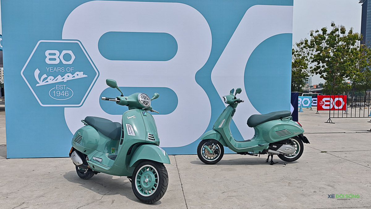 Vespa ra mắt bộ sưu tập xe phiên bản kỷ niệm 80 năm, động cơ 180cc mới lần đầu xuất hiện tại Việt Nam