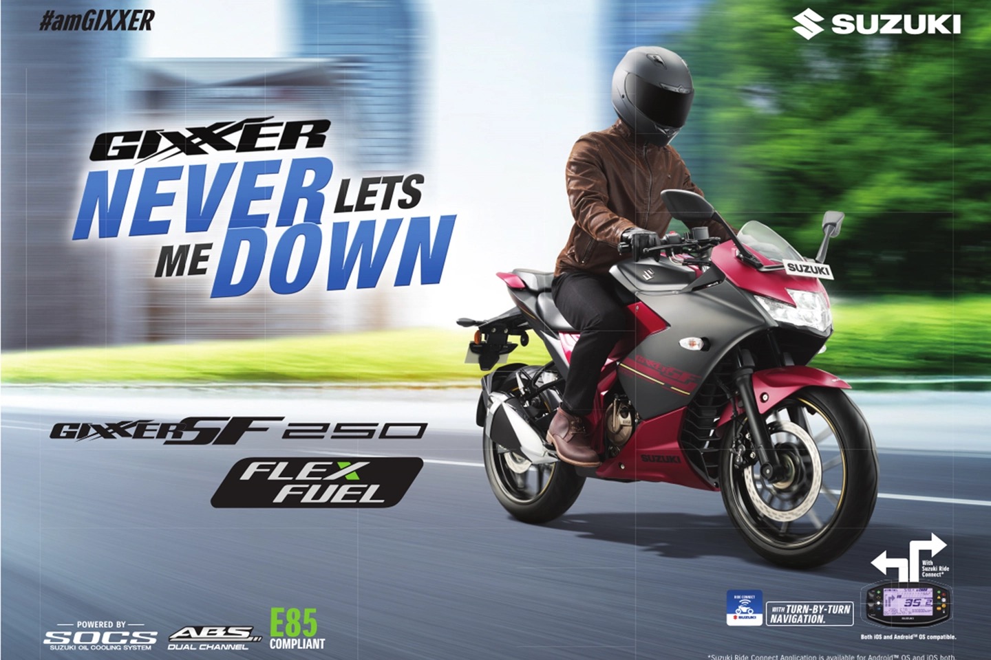 Việt Nam mới bước vào kỷ nguyên E10, Suzuki đã đi xa hơn với Gixxer SF 250 FFV chạy được cả E85