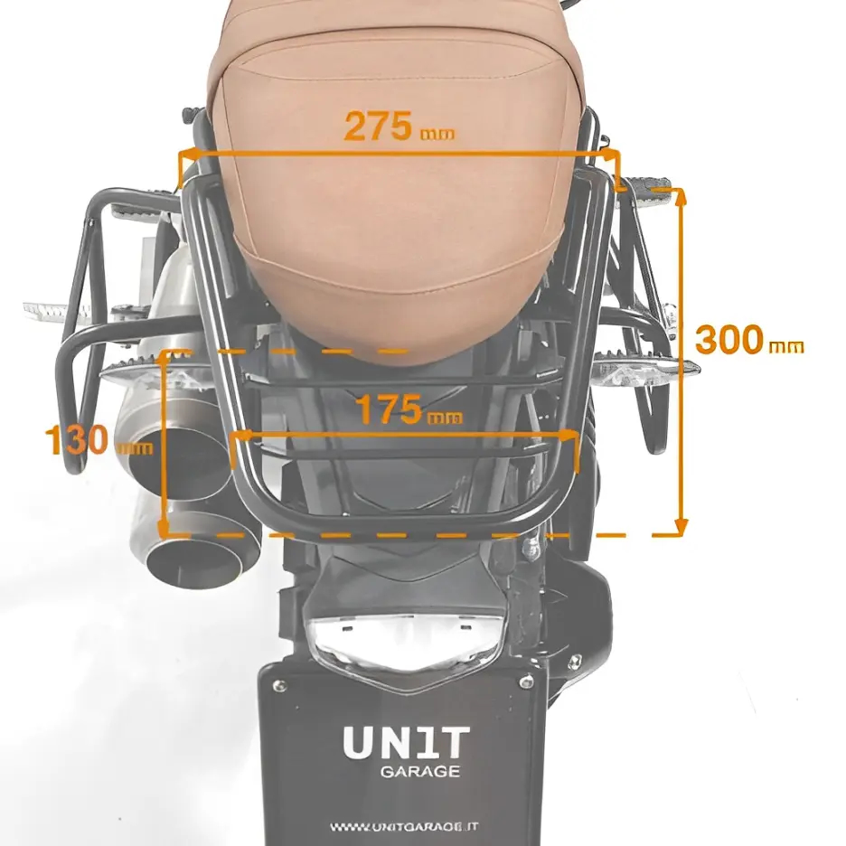 Baga Unit Garage cho BMW RNineT - Đen 498
