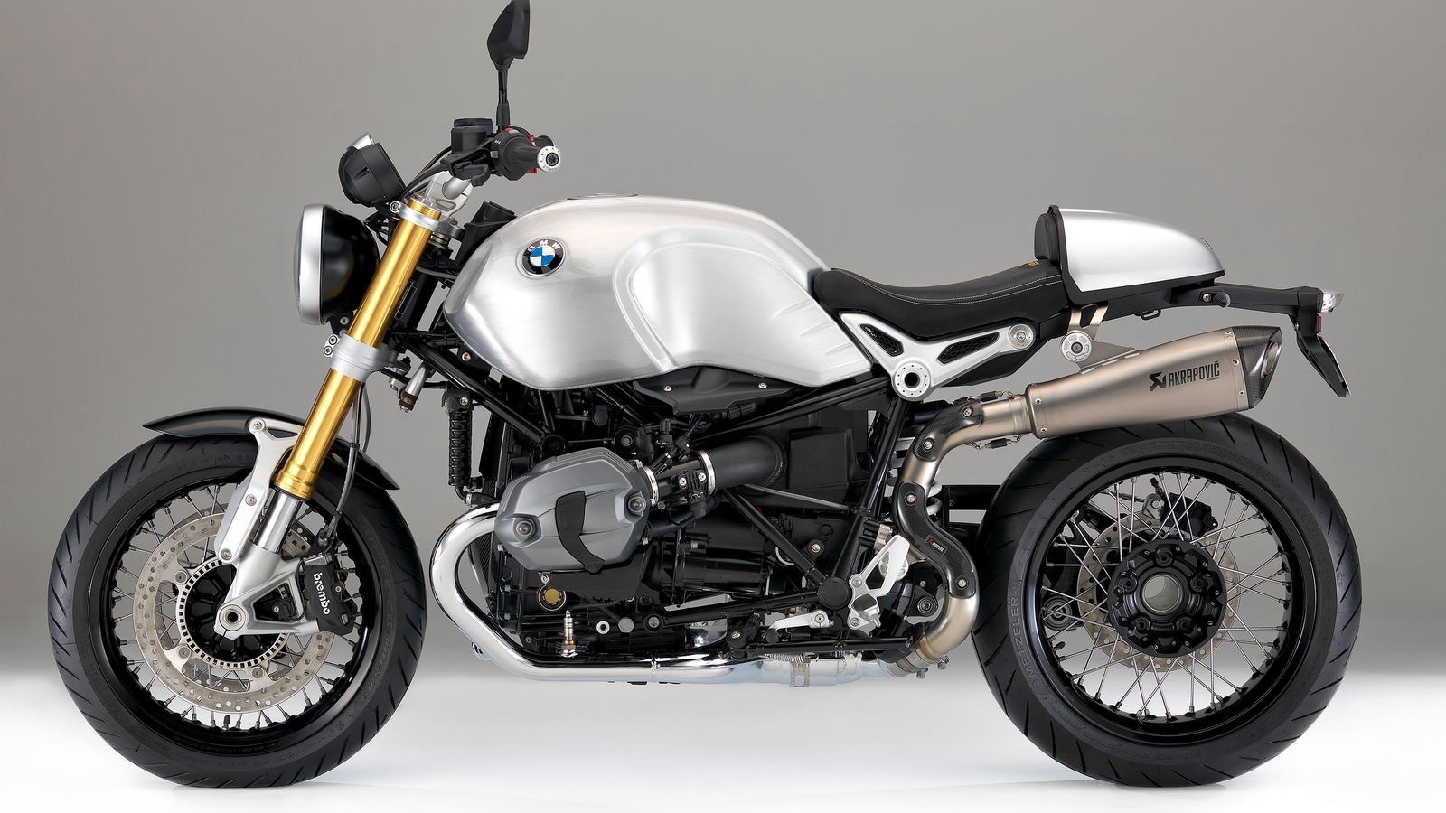 Ốp yên solo màu nhôm xước cho BMW R Ninet - 558 KG