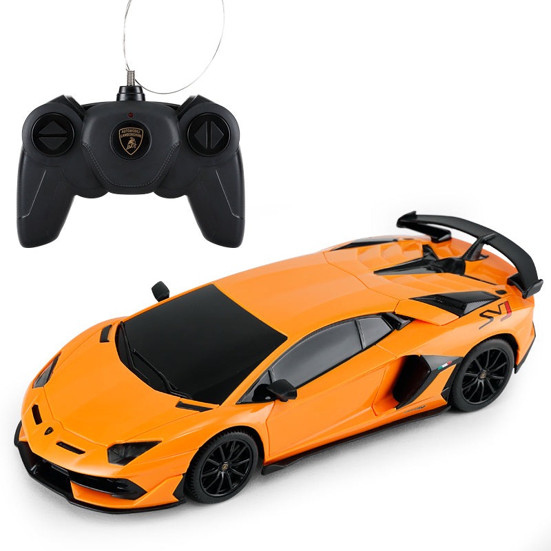 Xe điều khiển 1:24 Lamborghini Aventador SVJ màu Cam RASTAR R96100