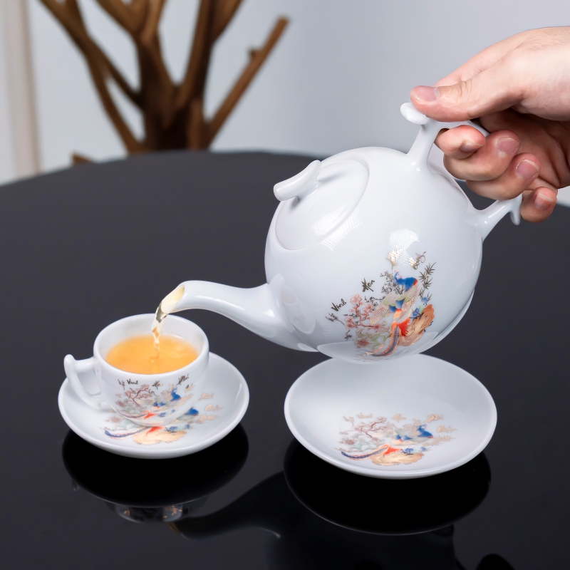 Bộ ấm chén sứ Vinh Hoa Phú Qúy