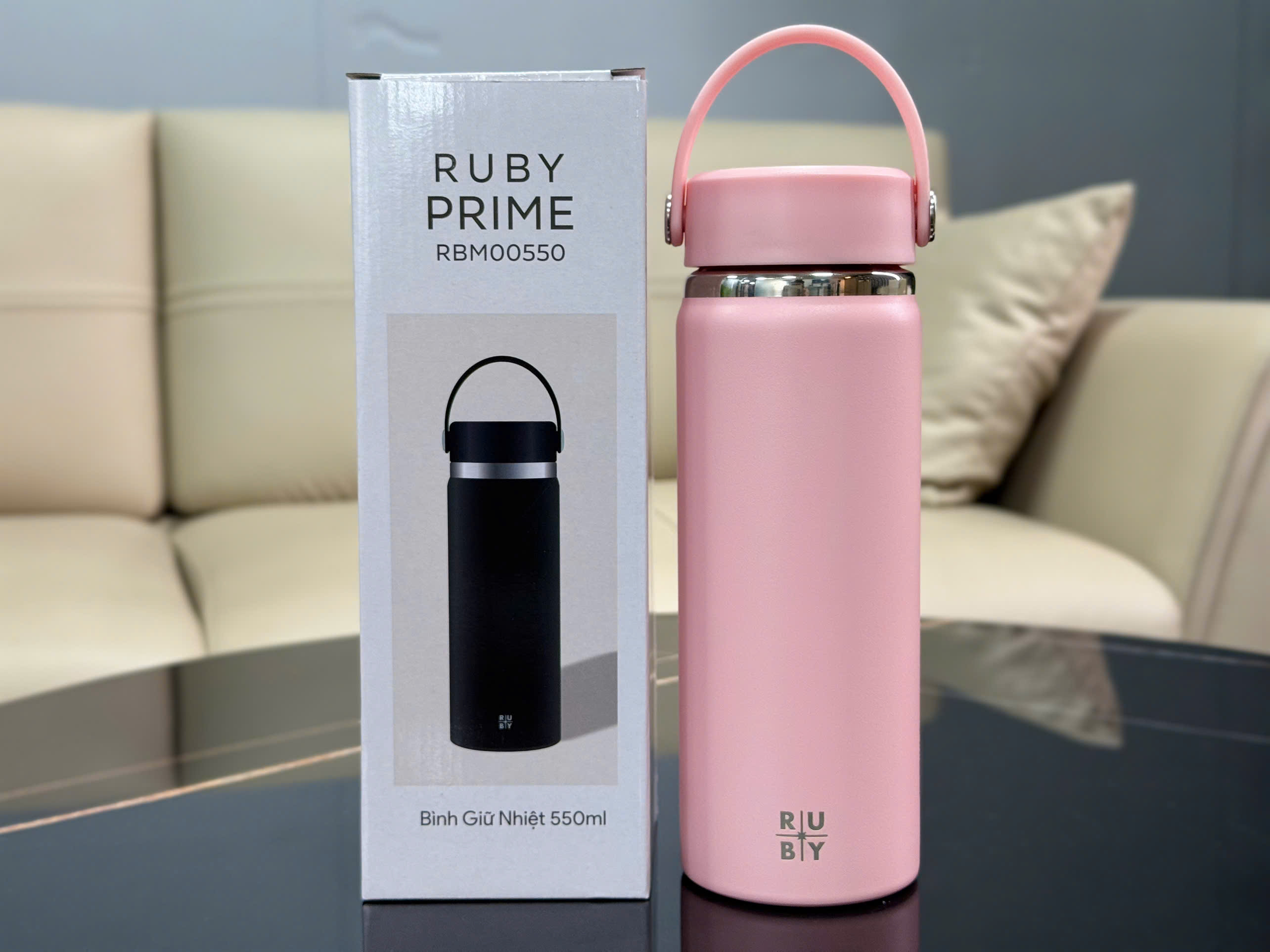 Bình Giữ Nhiệt RBM00550 Màu Hồng – Quà Tặng Doanh Nghiệp Cao Cấp