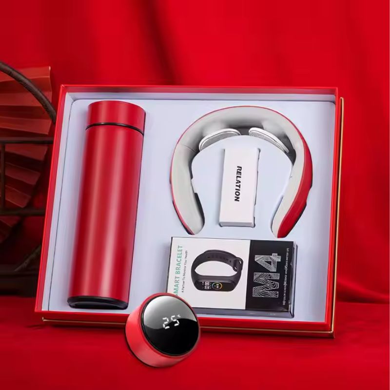 Bộ quà tặng doanh nghiệp Máy nắn cổ sạc lại Ruby