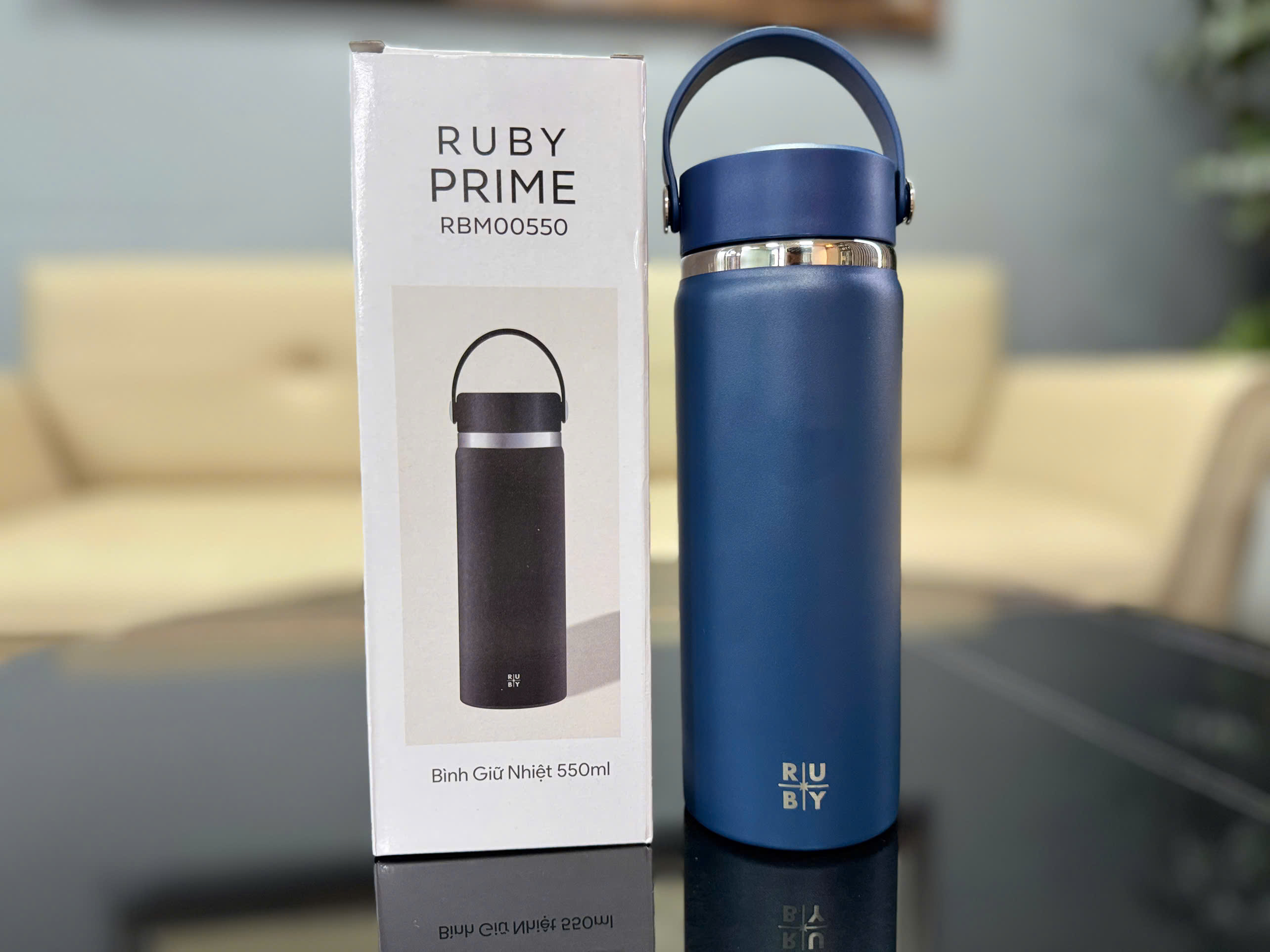 Bình Giữ Nhiệt RBM00550 Màu Xanh Than – Quà Tặng Doanh Nghiệp Cao Cấp