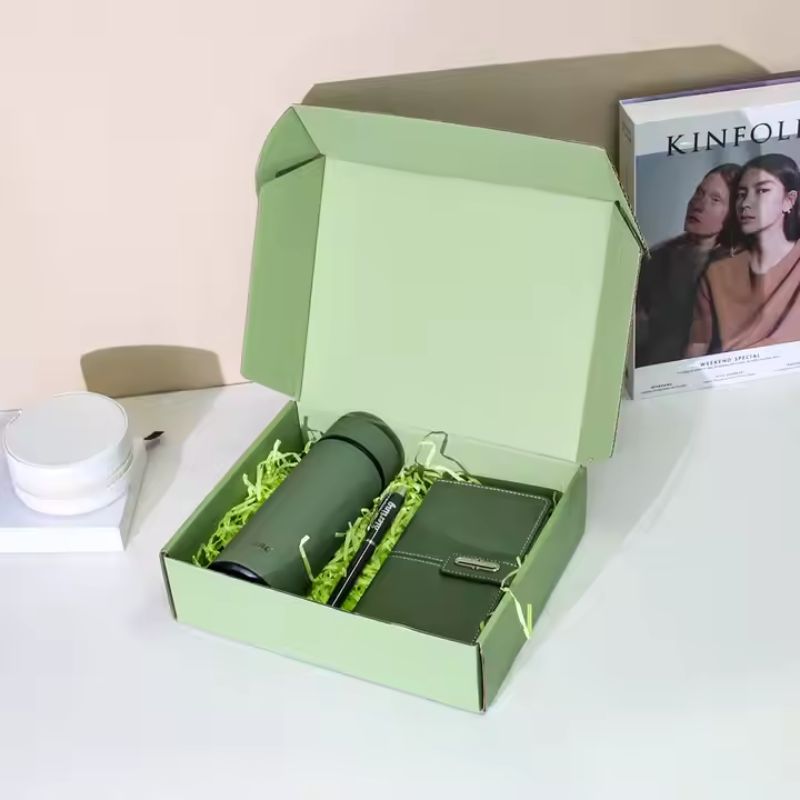 Bộ quà tặng doanh nghiệp sang trọng Bình giữ nhiệt và Sổ tay Ruby