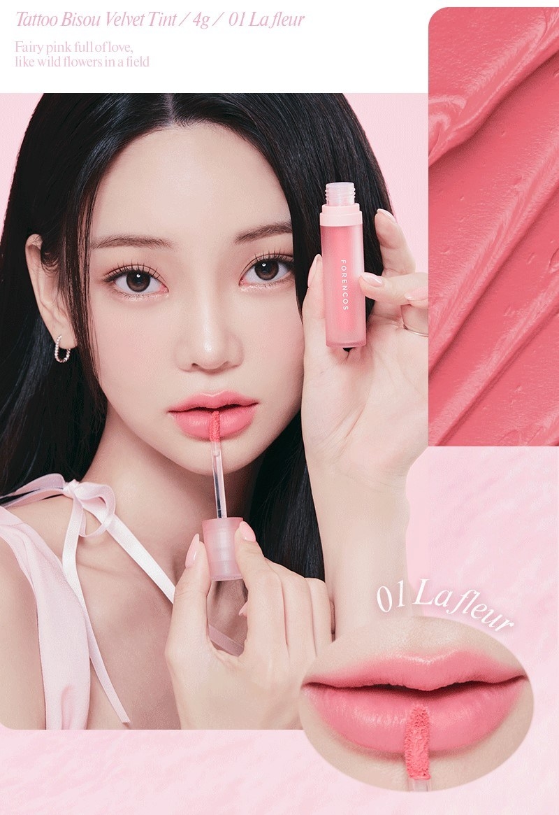 Forencos Tattoo Bijou Velvet Lip Tint Màu 01 Lappler