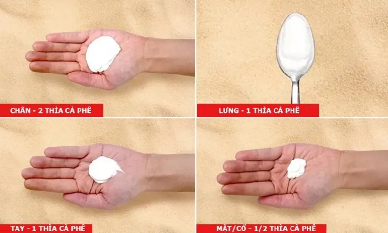 Liều lượng chuẩn để bôi kem chống nắng 