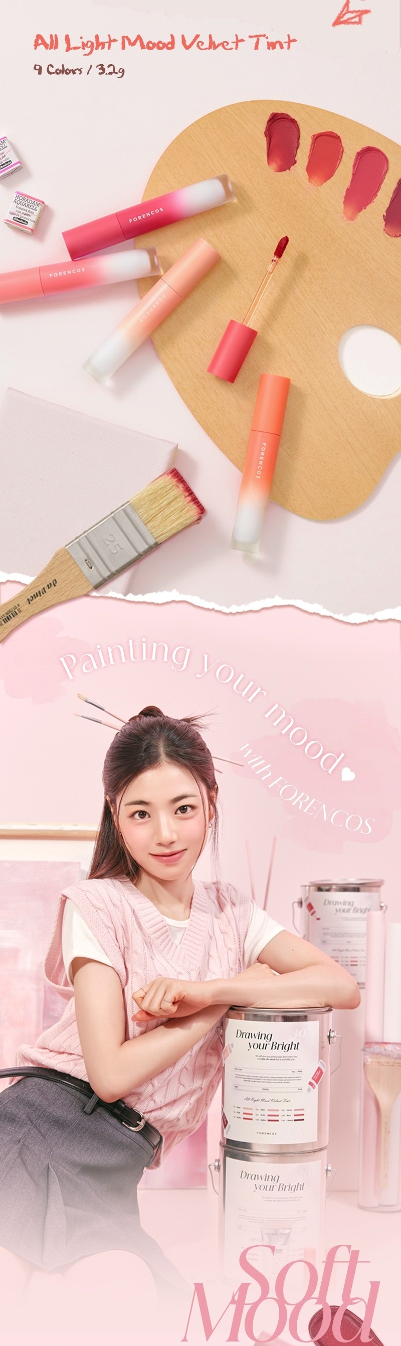 Forencos All light Mood Velvet Tint 3.2g Màu V03 Hearty