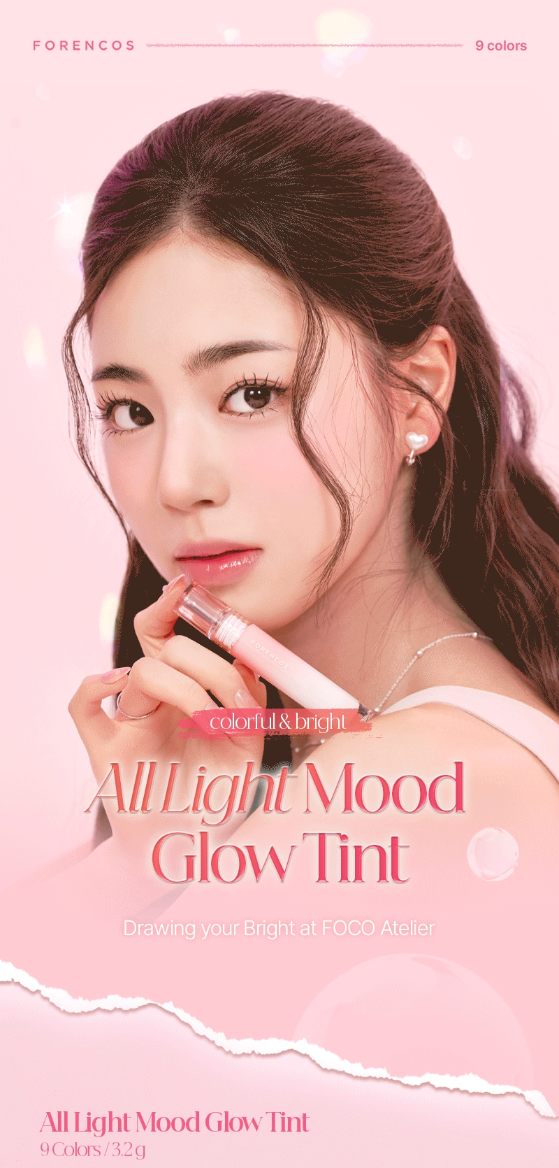 Son Tint Lì Forencos All light Mood Velvet Tint 3.2g Màu Hearty