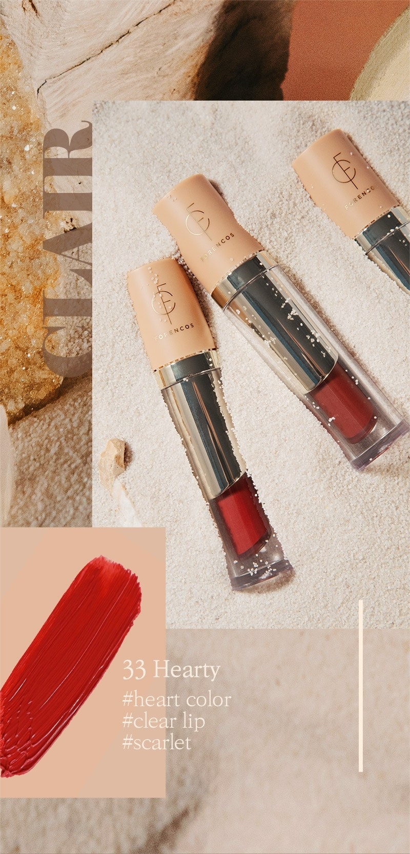 Son Cao Cấp Forencos Tattoo Medium Velvet Lip Tint 33 Hearty