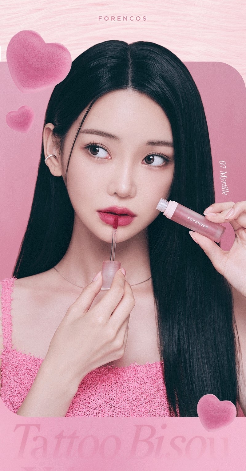 Forencoz Tattoo Bijou Velvet Lip Tint, 07 Myrtille, 4g