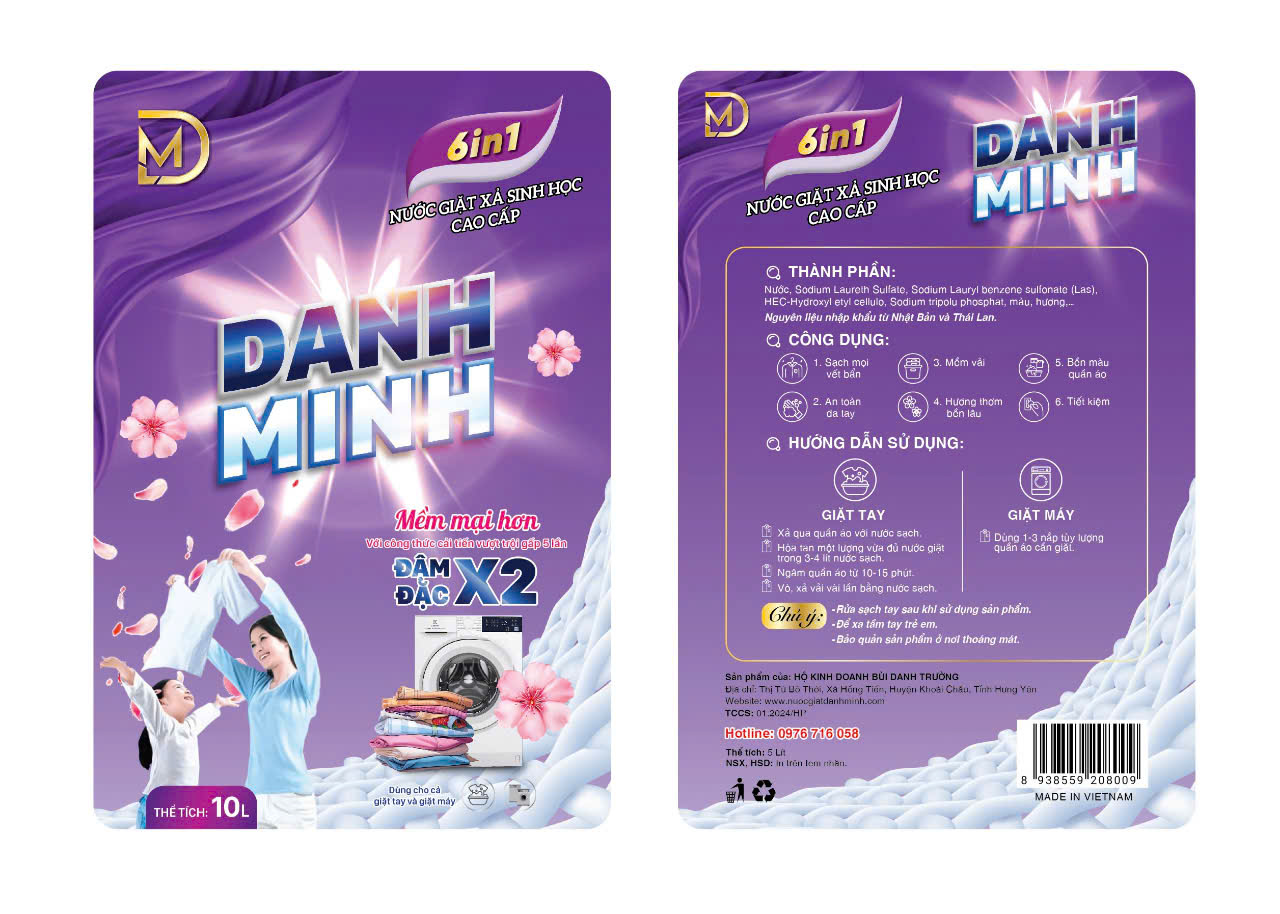 Nước giặt xả sinh học cao cấp hương comfor 10L