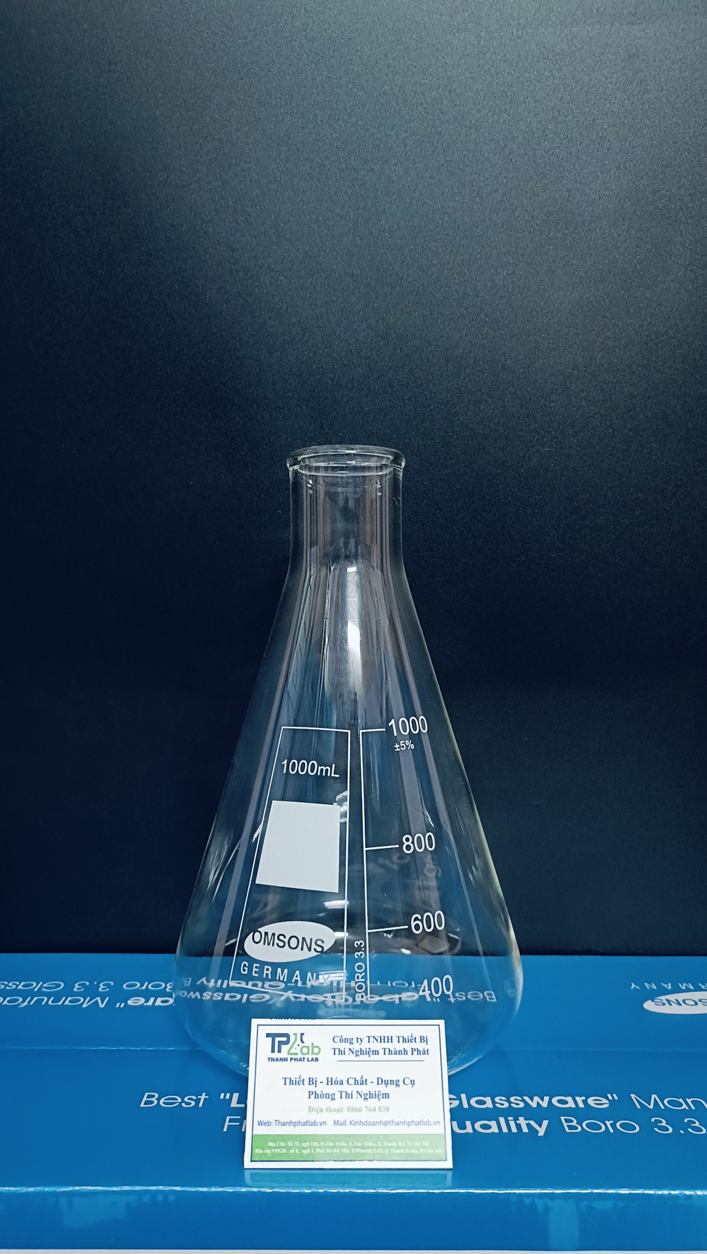 Bình tam giác 1000ml, Hãng OMSONS GERMANY