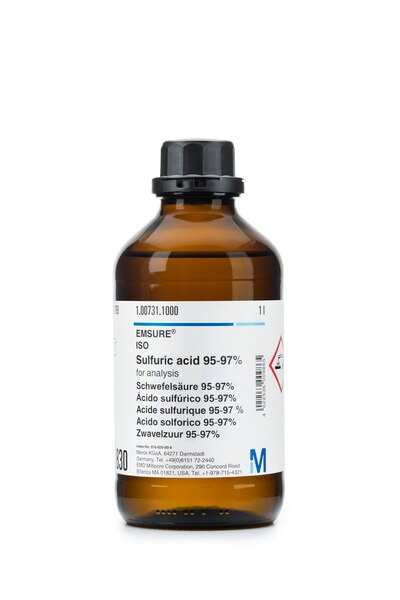 Sulfuric acid 95-97% for analysis EMSURE® ISO, 1007311000