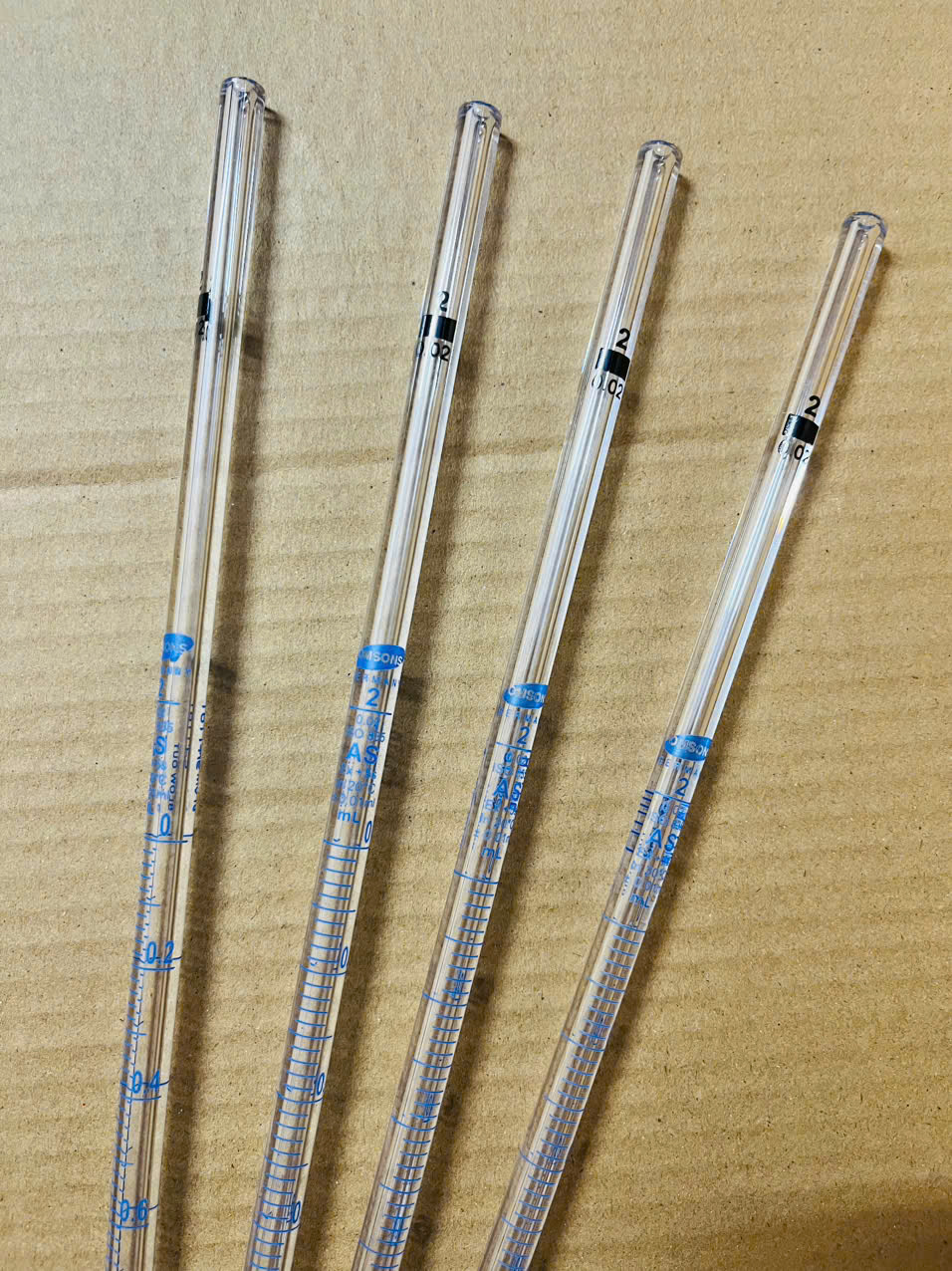 Pipet thẳng 2ml, Class A, Hãng OMSONS GERMANY