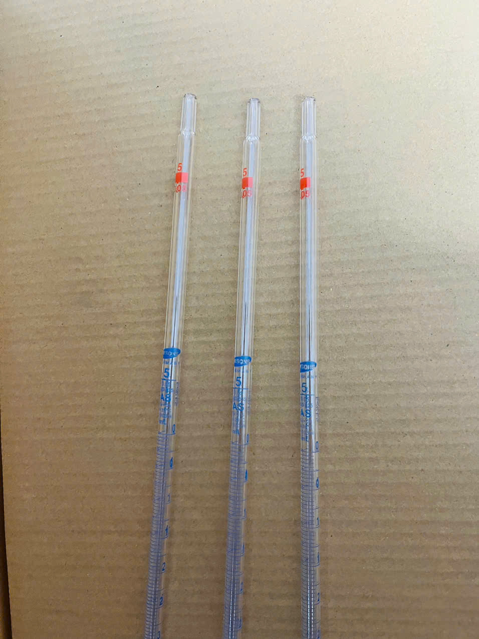 Pipet thẳng 5ml, Class A, Hãng OMSONS GERMANY