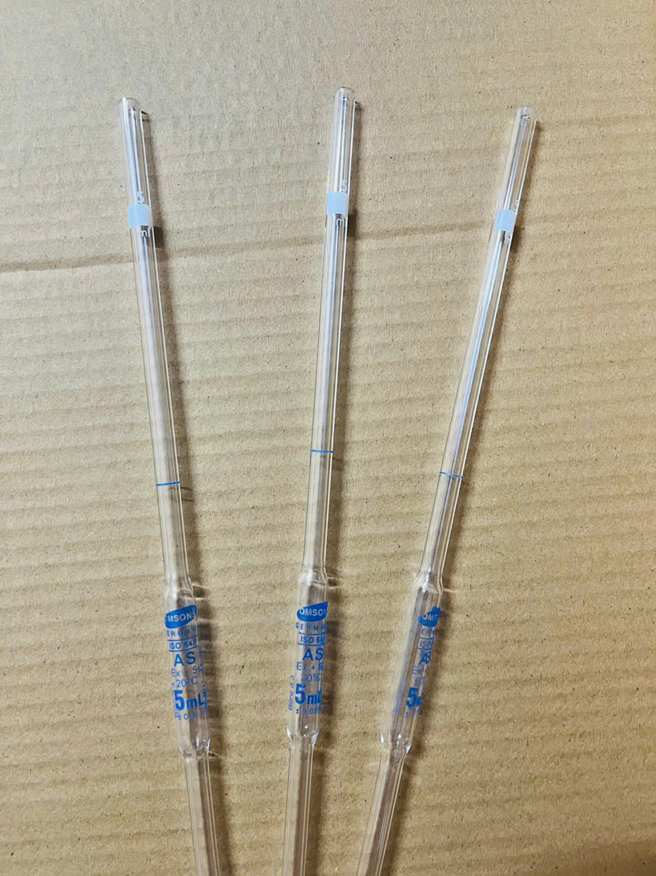 Pipet bầu 5ml, Class A, Hãng OMSONS GERMANY