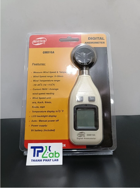 Máy Đo Tốc Độ Gió, Hãng Benetech, Model: GM816A