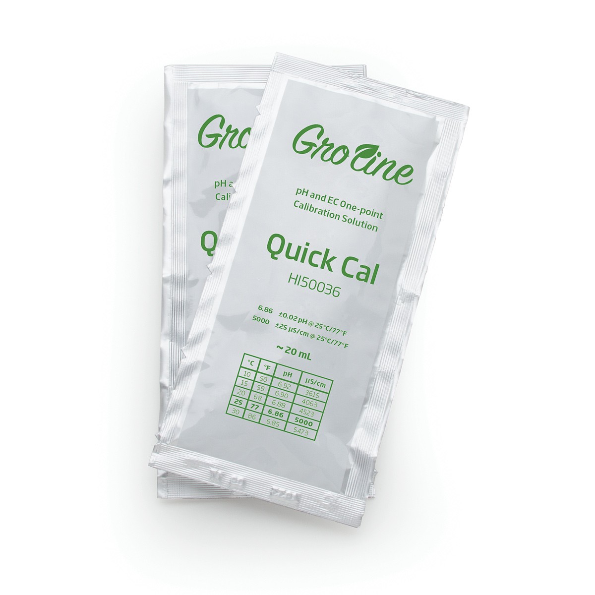 Dung Dịch Hiệu Chuẩn Nhanh Chung Cho pH/TDS/EC Dạng Gói 20mL (25 gói) HI50036P